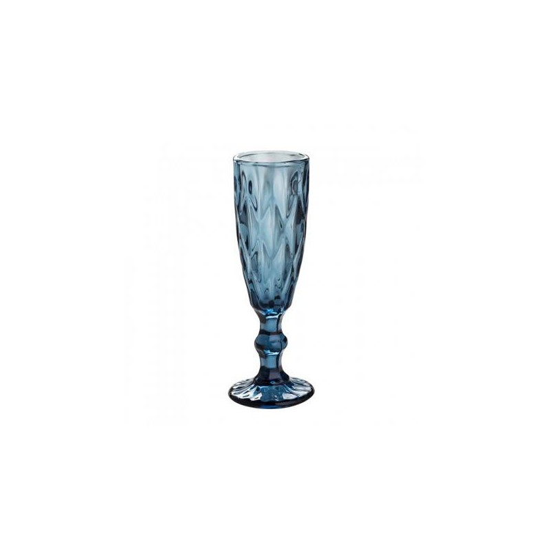 FLUTES IN VETRO 150ml BLU MIRTILLO