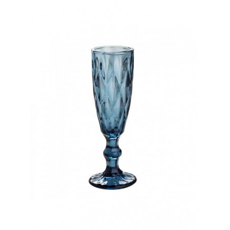 FLUTES IN VETRO 150ml BLU MIRTILLO