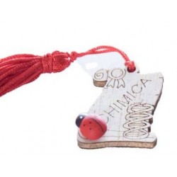 APPLICAZIONE MAGNETE PERGAMENA LEGNO C/NAPPA 'LAUREA CHIMICA' 3,5cm 24pz