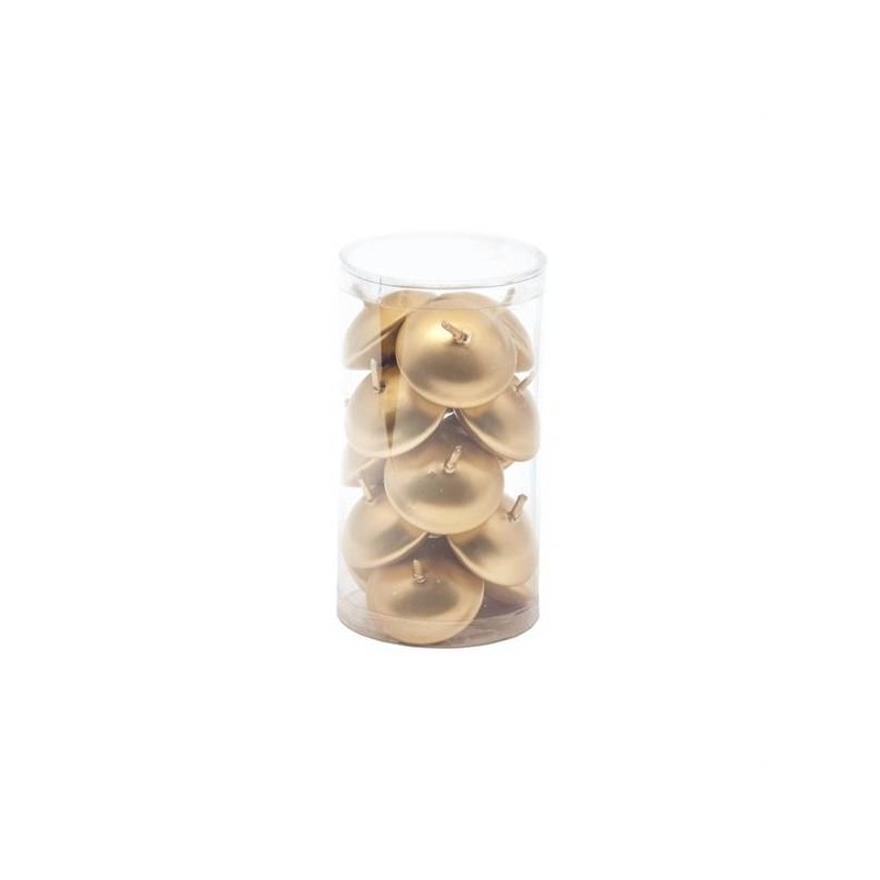 CANDELA GALLEGGIANTE 4,5x2cm ORO 15pz