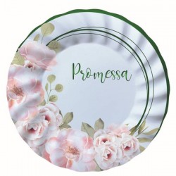 PIATTI DESSERT PROMESSA FLORAL ø20cm 8pz
