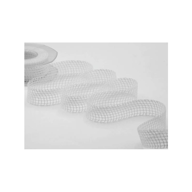 NASTRO RETINA mm25x15mt COL.13 BIANCO OTTICO