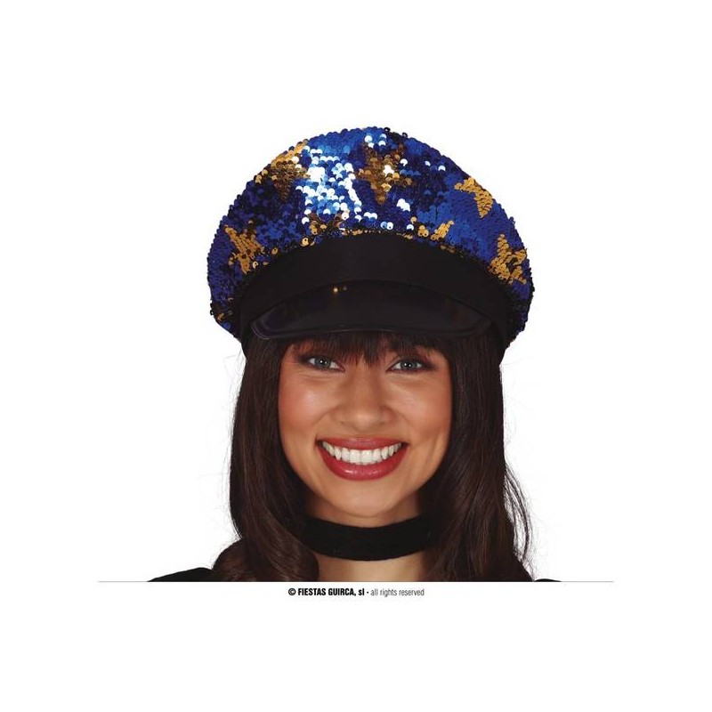 CAPPELLO POLIZIA PAILLETTES STELLE