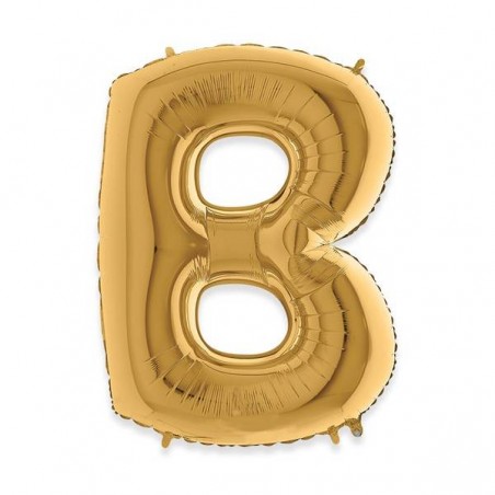 PALLONE MYLAR LETTERA B 102cm 40 GOLD