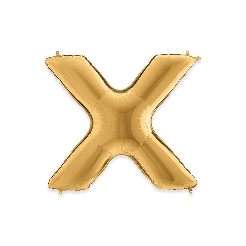 PALLONE MYLAR LETTERA X 102cm 40 GOLD