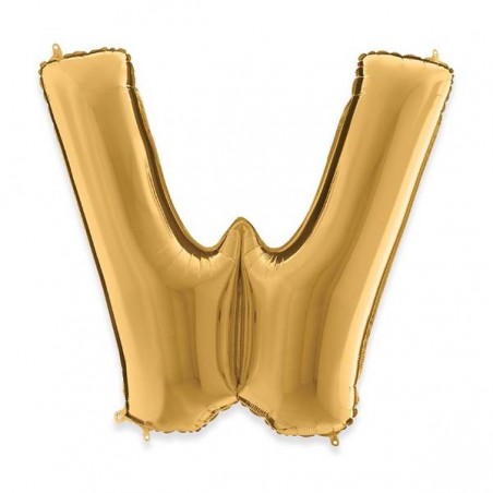PALLONE MYLAR LETTERA W 102cm 40 GOLD