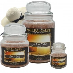 NATURE CANDLE 380gr GIARA 100% SABLE & SOLEIL