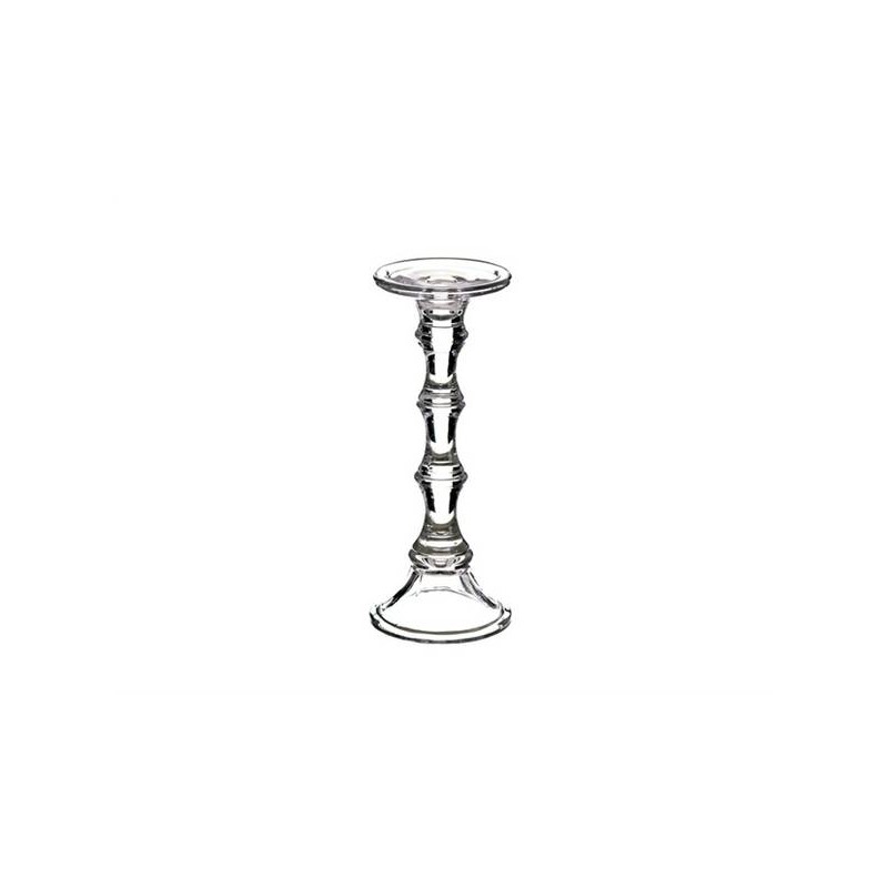 PORTACANDELE VETRO H.30cm ø12