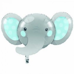 PALLONE MYLAR S/SHAPE ELEFANTINO BOY 53x89cm