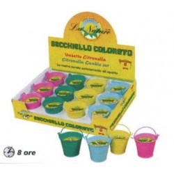 CANDELA CITRONELLA SECCHIELLO COLOR 6cm