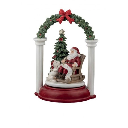 CARILLON ARCO BABBO NATALE H.25cm