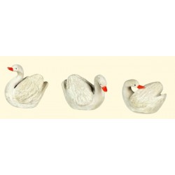 CIGNO IN RESINA 2x3x3,5cm (3 MOD ASS.TI)