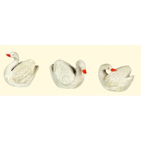 CIGNO IN RESINA 2x3x3,5cm (3 MOD ASS.TI)