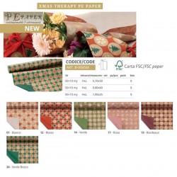 BOBINA CARTA PE PAPER XMAS THERAPY 50+10my h.1x25mt 17-ROSA