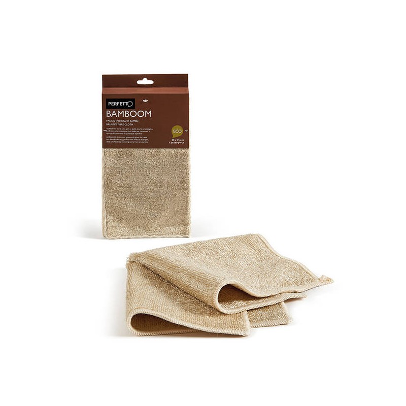 PANNO FIBRA DI BAMBOO 30x35cm 1pz COLORI ASS.TI
