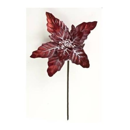 STELLA NATALIZIA VELLUTO ø28 cm COL.ROSSO LN1012/RED