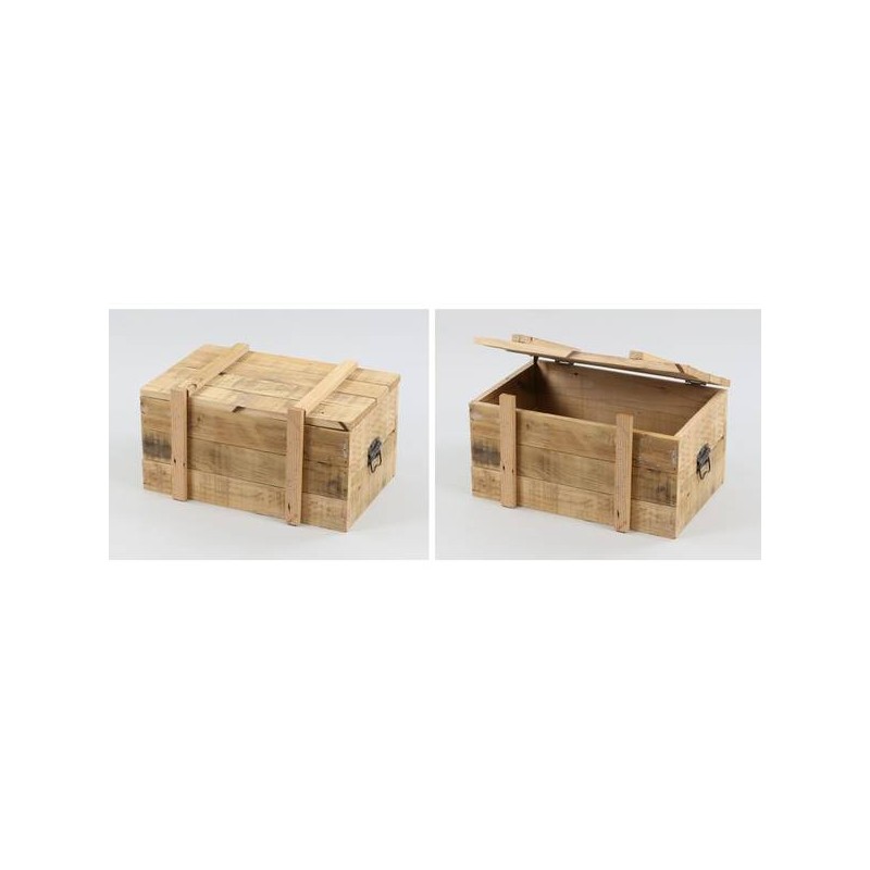 BAULE RETT.LEGNO NATURALE 45x29x23cm