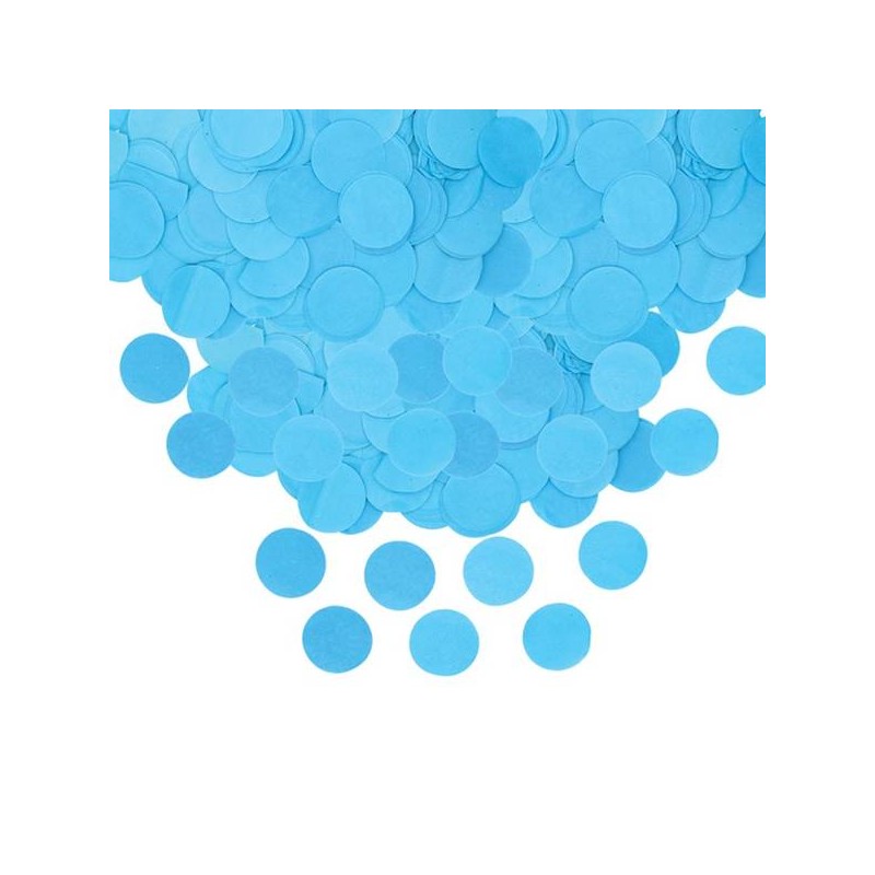 CORIANDOLI IN CARTA ø4cm 50gr CELESTI