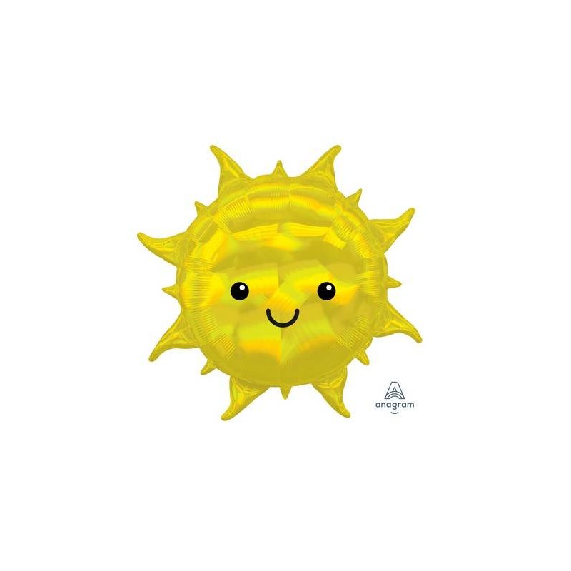 PALLONE MYLAR S/SHAPE SOLE OLOGRAFICO 68cm