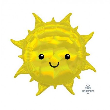 PALLONE MYLAR S/SHAPE SOLE OLOGRAFICO 68cm