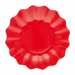 PIATTI NEW SHAPE CM.27 ROSSO 8pz