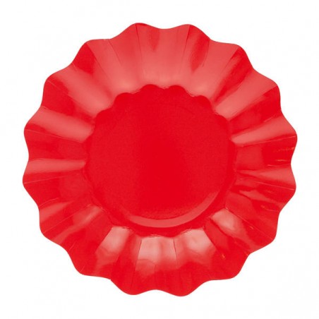 PIATTI NEW SHAPE CM.27 ROSSO 8pz