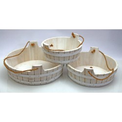 TINOZZA LEGNO 38x38x14cm COL.BIANCO 1/3