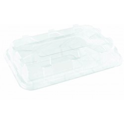 COPERCHIO MEDIO PET RETTANGOLARE 35x24xh.8 25pz