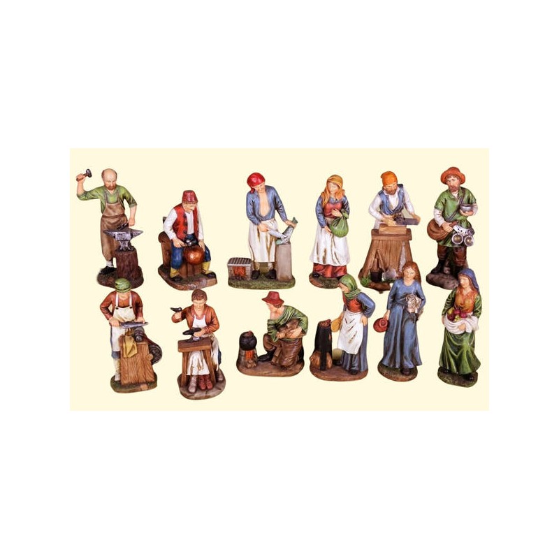 PASTORE IN RESINA 20cm COLOR 12 MOD. 1pz
