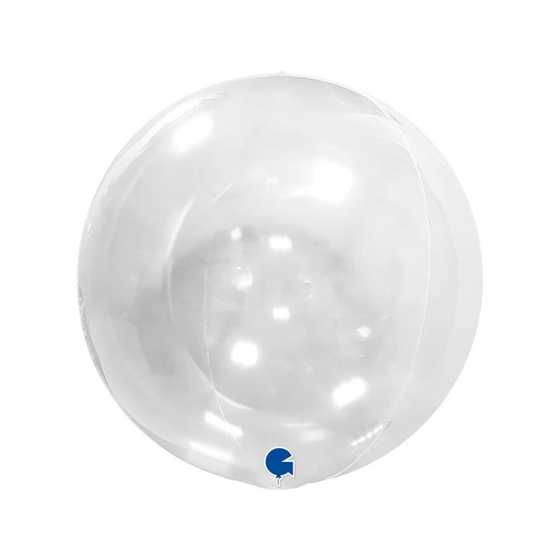 PALLONE BOBO LATTICE TRASPARENTE 15'' 38cm SENZA VALVOLA 4D
