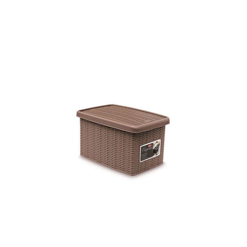 SCATOLA BOX C/COP ELEGANCE 19x29x16cm TORTORA S