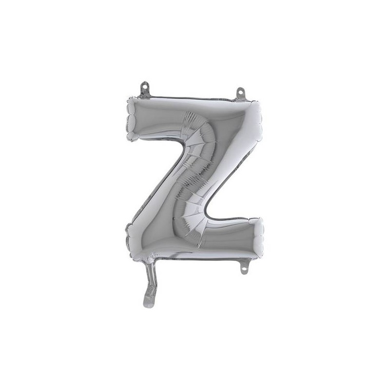 LETTERA Z MYLAR SILVER 14 36cm