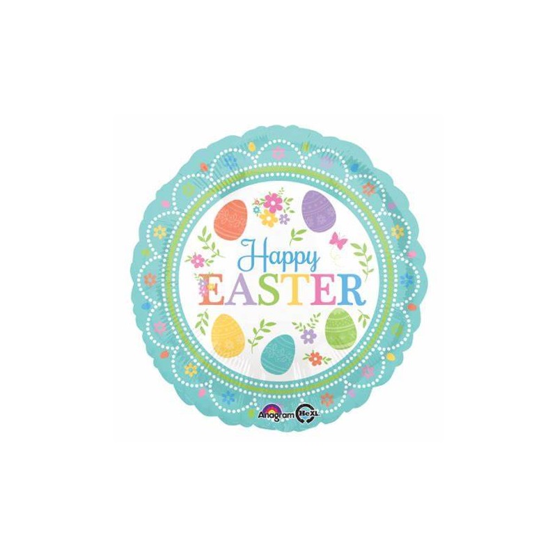 PALLONE MYLAR 17'' HAPPY EASTER 42cm