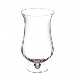 VASO VETRO OTTICO C/PIEDE H.40cm ø22,5cm 321-02-OPT