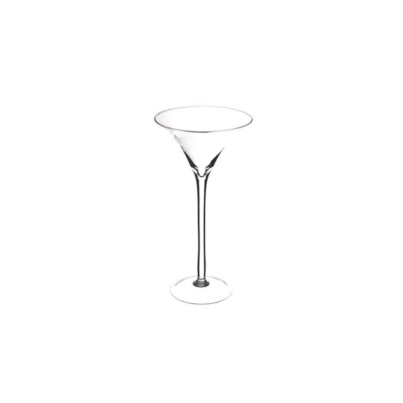 COPPA MARTINI VETRO H.70cm ø30cm 19-1052A