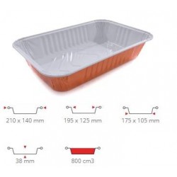 TEGLIA ALLUMINIO BIANCO/RAME 2/3 prz 100PZ R1G CONTITAL