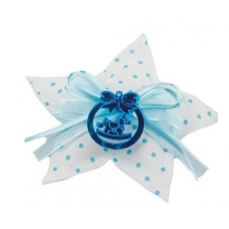 SACCHETTO STELLA C/APPLICAZIONE PLEX BOY H.11cm 12pz