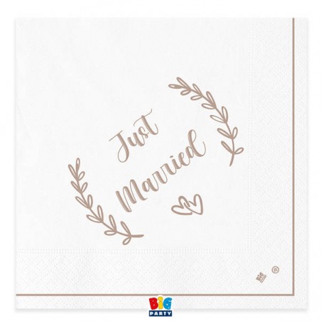 TOVAGLIOLI 33x33 JUST MARRIED KRAFT 20pz