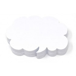 NUVOLETTA CARTONCINO BIANCA 9x6cm 50pz