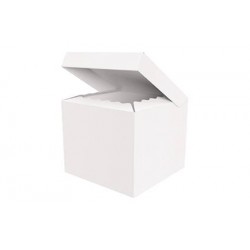 SCATOLA BAULETTO QUADRATELLA 30x30x25cm BIANCO PERLA PORTATA 8kg