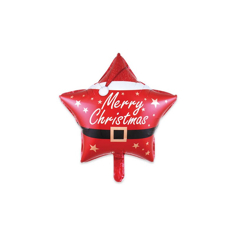 PALLONE MYLAR STELLA 45cm CHRISTMAS STYLE
