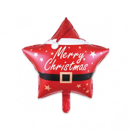 PALLONE MYLAR STELLA 45cm CHRISTMAS STYLE