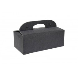 COFANETTO PLURIBOL C/MAN 33x18x12cm GLITTER NERO