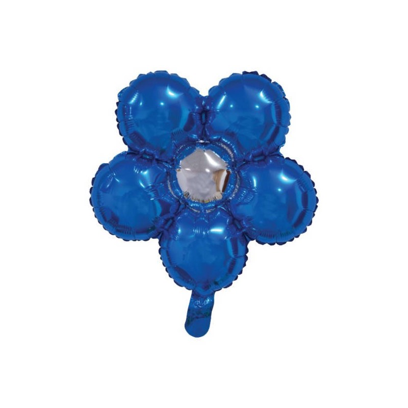 PALLONE MYLAR FIORE BLU 18'' 45cm