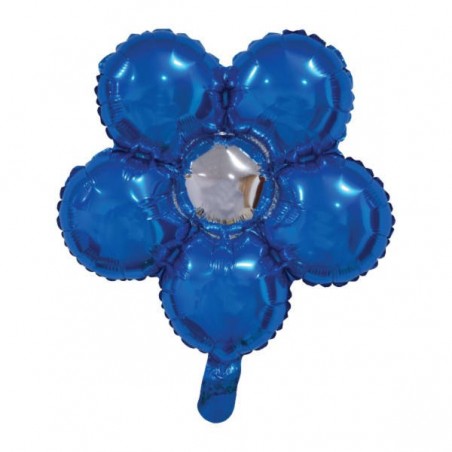 PALLONE MYLAR FIORE BLU 18'' 45cm