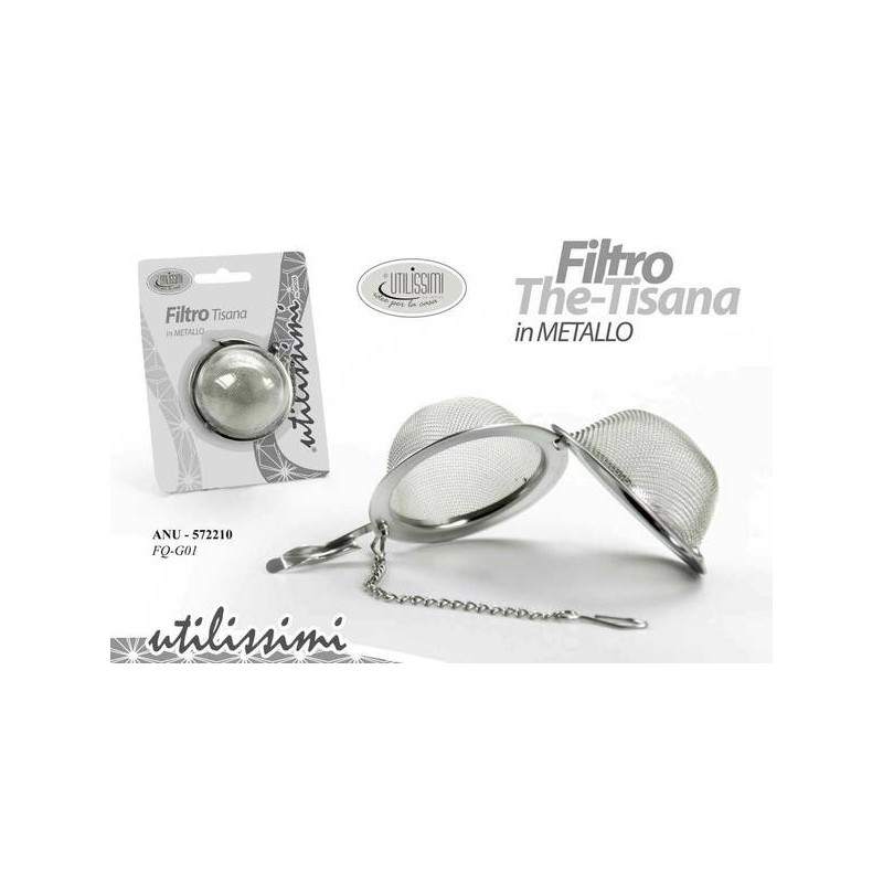FILTRO THE-TISANA METALLO TONDO CON LACCIO