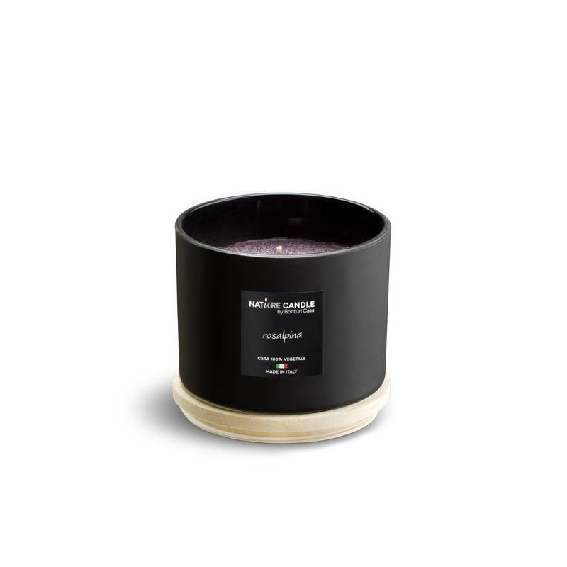CANDELA PROFUMATA 380gr 100% CERA VEGETALE ROSALPINA