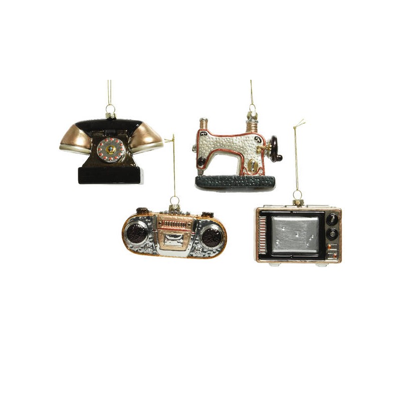 SOGGETTI IN PLASTICA VINTAGE H.9cm C/APPENDINO ASS.TI 1pz