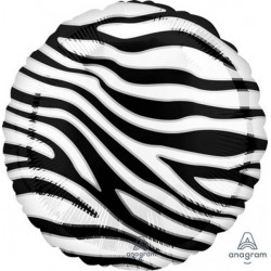 PALLONE MYLAR 17'' ZEBRATO 43cm