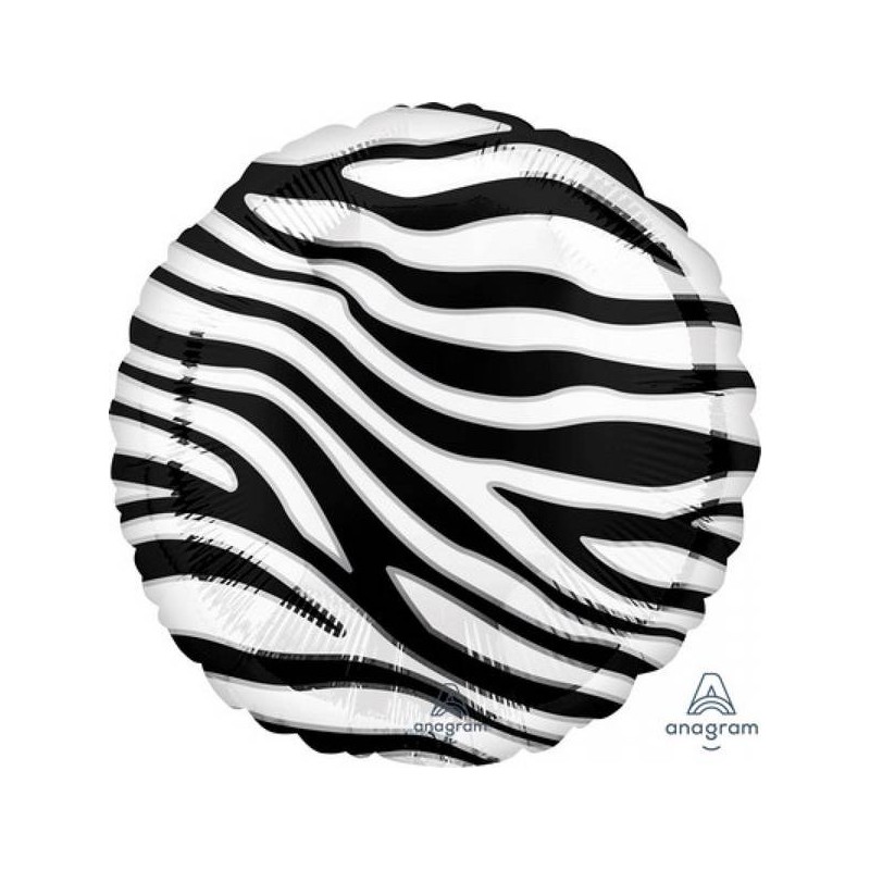 PALLONE MYLAR 17'' ZEBRATO 43cm